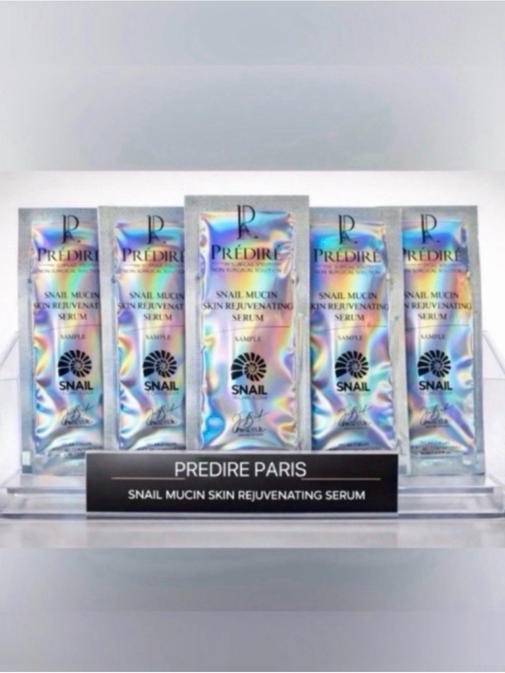 PREDIRE PARIS Snail Mucin Skin Rejuvenating Anti-Aging Firming Serum 5 PACKS